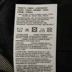 Pre Owned Emporio Armani Dark Grey Denim High Waist Jeans M