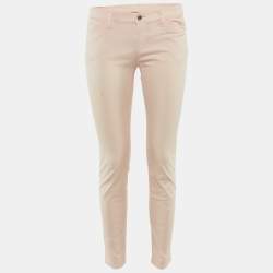 Pre Owned Emporio Armani Blush Pink Cotton Skinny Jeans M 