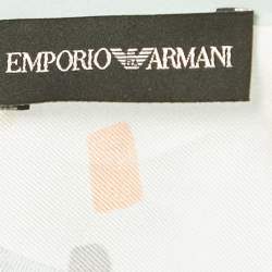 Pre Owned Emporio Armani Multicolor Printed Silk Blouse M
