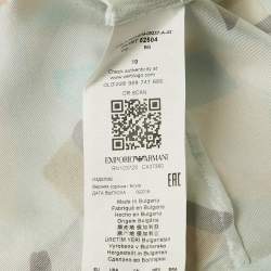 Pre Owned Emporio Armani Multicolor Printed Silk Blouse M