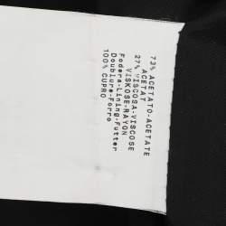 Pre Owned Emporio Armani Black Crepe Single Breasted Blazer S