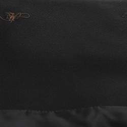 Pre Owned Emporio Armani Black Crepe Single Breasted Blazer S