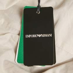 مملوكة مسبقًا طقم بنطلون وجاكيت امبريو أرماني كريب بيج مقاس كبير (لارج)