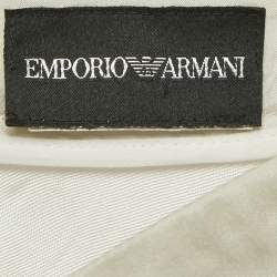 مملوكة مسبقًا تنورة غير متماثلة حرير رمادي إمبريو أرماني مقاس صغير