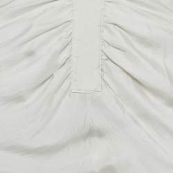 مملوكة مسبقًا تنورة غير متماثلة حرير رمادي إمبريو أرماني مقاس صغير