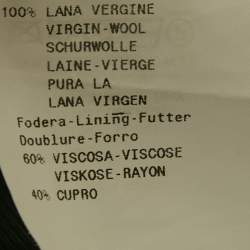 Pre Owned بدلة أمبوريو أرماني صوف بكر رمادي صغيرة