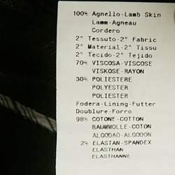 مملوكة مسبقًا Emporio Armani Black Lamb Leather Biker Jacket S