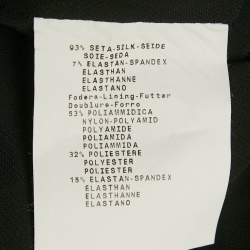 مملوكة مسبقًا توب إمبريو أرماني حرير أسود بتفاصيل فيونكة مقاس صغير - سمول