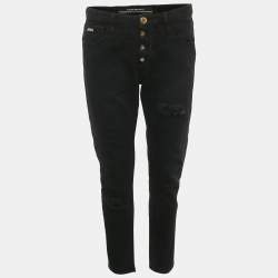 مملوكة مسبقًا Emporio Armani Black Denim Jeans L/Waist 30"