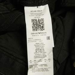 Pre Owned بنطلون جينز إمبريو أرماني أسود دينم مقاس كبير - محيط الخصر 30 بوصة