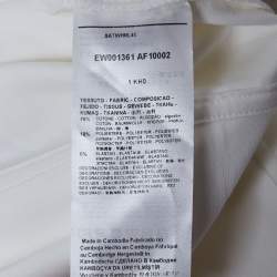 مملوكة مسبقًا سويت شيرت أ مبوريو أرماني أبيض مطرز نيوبرين مقاس متوسط (ميديم)