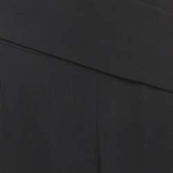 Pre Owned بنطال إمبريو أرماني كريب أسود صغير