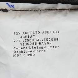 Pre Owned بنطال إمبريو أرماني كريب أسود صغير