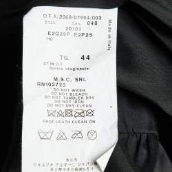 Pre Owned Emporio Armani Pink Snake Embossed Leather Jacket M