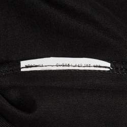 Pre Owned Emporio Armani Black Sequin Detail Jersey T-Shirt M