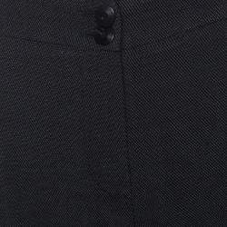 Emporio Armani Monochrome Dotted Wool Tailored Pants M