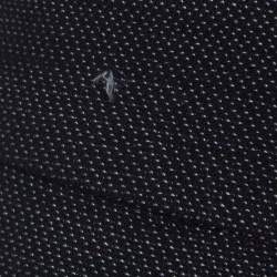 Emporio Armani Monochrome Dotted Wool Tailored Pants M