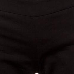 Pre Owned Emporio Armani Black Wool Tailored Pants S