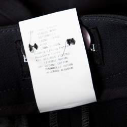 Pre Owned Emporio Armani Pine Green Wool Straight Fit Formal Trousers S