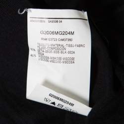 Pre Owned Emporio Armani Black Embellished Sleeve Cardigan S