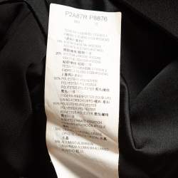 Pre Owned Emporio Armani Elite Black Embellished Cross Back Maxi Dress M