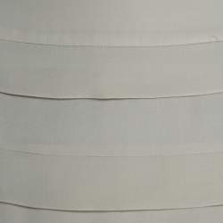 Pre Owned Emporio Armani Sage Green Silk Pleated Pencil Skirt S