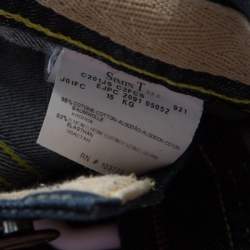 Pre Owned Emporio Armani Indigo Dark Wash Denim Flared Jeans M