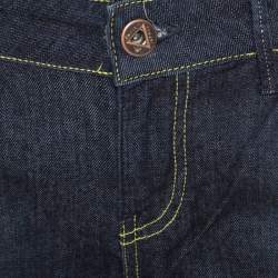 Pre Owned Emporio Armani Indigo Dark Wash Denim Flared Jeans M