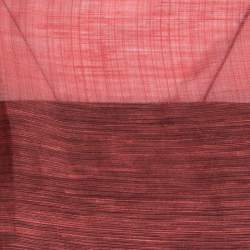 Pre Owned Emporio Armani Tangerine Linen Silk Sheer Poncho M