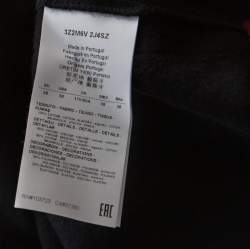 Pre Owned Emporio Armani Black Knit Star And Fish Print Long Sweatshirt S