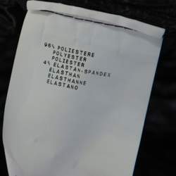 Pre Owned Emporio Armani Black Wrinkled Zip Front Jacket S