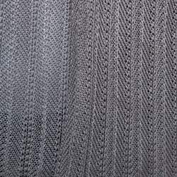 Pre Owned Emporio Armani Grey Crochet Knit Top and Cardigan Set L