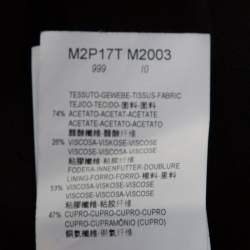 Pre Owned Emporio Armani Black Crepe Palazzo Pants S