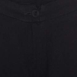 Pre Owned Emporio Armani Black Crepe Palazzo Pants S