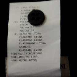 Pre Owned Emporio Armani Black Wool Belted Mini Skirt L