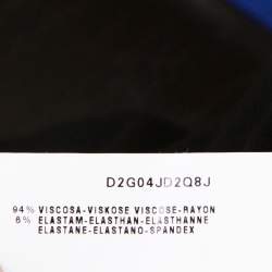 Pre Owned Emporio Armani Black Stretch Knit Three Button Blazer S