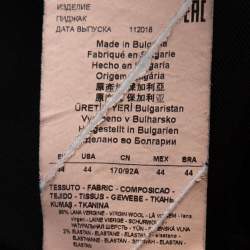 Pre Owned Emporio Armani Black Wool Single Buttoned Jacket M