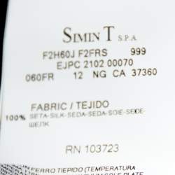 Pre Owned Emporio Armani Black Silk Bead Embellished Sleeveless Top S