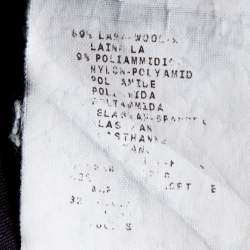 Pre Owned Emporio Armani Dark Purple Wool Blend Tunic Dress M