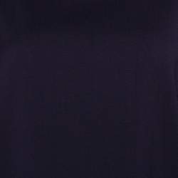 Pre Owned Emporio Armani Dark Purple Wool Blend Tunic Dress M