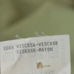 Pre Owned فستان قميص ماكسي إمبوريو أرماني  كريب أخضر فاتح مقاس متوسط - ميديوم