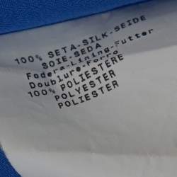 Pre Owned Emporio Armani Blue & Pink Gradient Print Silk Tunic L