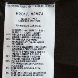 Pre Owned Emporio Armani Black Knit Double Breasted Bodysuit Jacket S