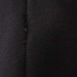 Pre Owned Emporio Armani Black Knit Double Breasted Bodysuit Jacket S