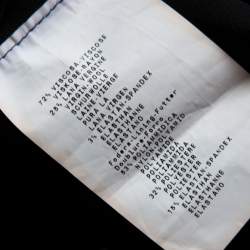 Pre Owned Emporio Armani Black Sateen Flutter Sleeve Maxi Dress M