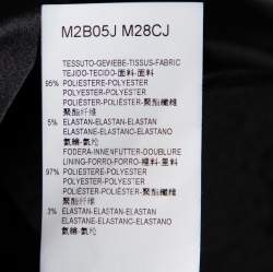 Pre Owned Emporio Armani Black Sequin Embellished Velvet Double Breasted Jacket M