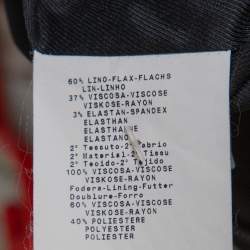 Pre Owned Emporio Armani Black Stretch Silk Sleeveless Top M