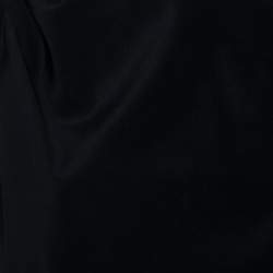 Pre Owned Emporio Armani Black Stretch Silk Sleeveless Top M