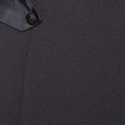 مملوكة مسبقًا Emporio Armani Dark Grey Crepe Paneled Pencil Skirt M