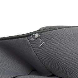 Pre Owned Emporio Armani Anthracite Neoprene Bow Detail Jacket L